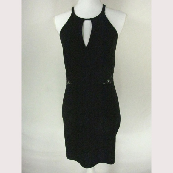 Soprano Dress Size L Black Lace Insets Good Sport - Picture 1 of 8